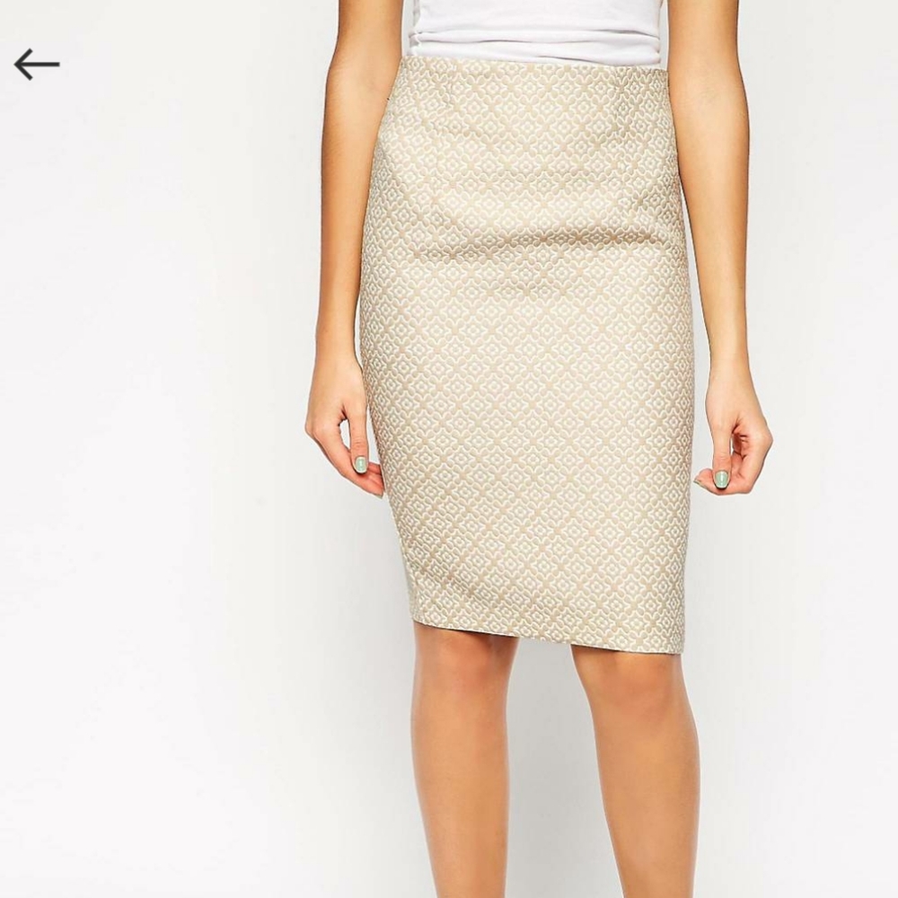 Traffic People Cloud Watching Jacquard Skirt Sz S